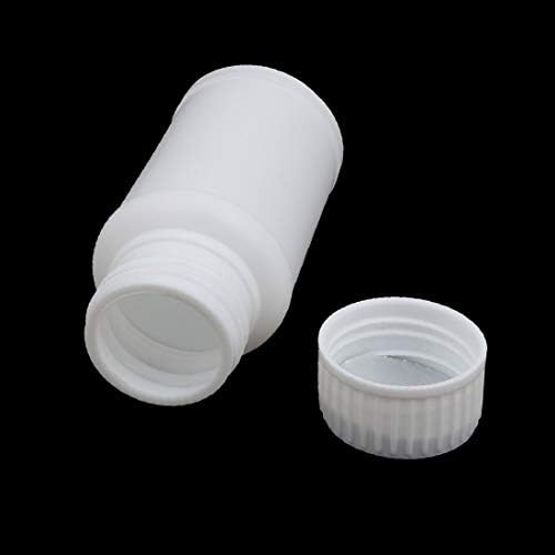 X-dree plastični bijeli širok usta okrugla čvrsta puder boca za pohranu JAR (60ml plástico