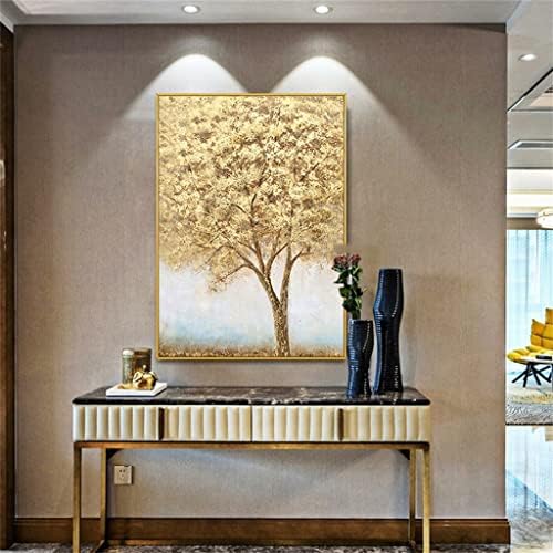 Qjian Money Tree Painting pejzaž ručno rađeno ulje za farbanje zid Art dekor za kućnu kancelariju
