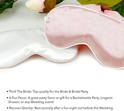 Pokloni za medeni mesec za mladenku - Srebrna Sparkle mrs Hot Pink Satin Maska za spavanje - svadbeni tuš