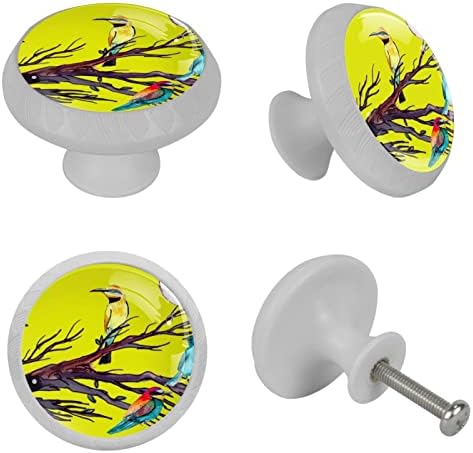 Bird žuta komoda dugmad za djecu dugmad za Komode dekorativno dugme vuče sa šrafovima za kuhinjski ormar dječija soba