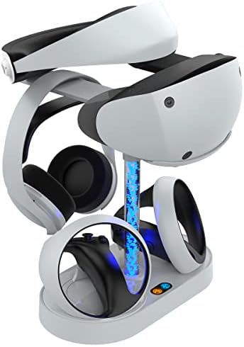 ZahoTse stanica za punjenje za PS VR2 kontroler sa postoljem za displej,brza priključna stanica za punjače za