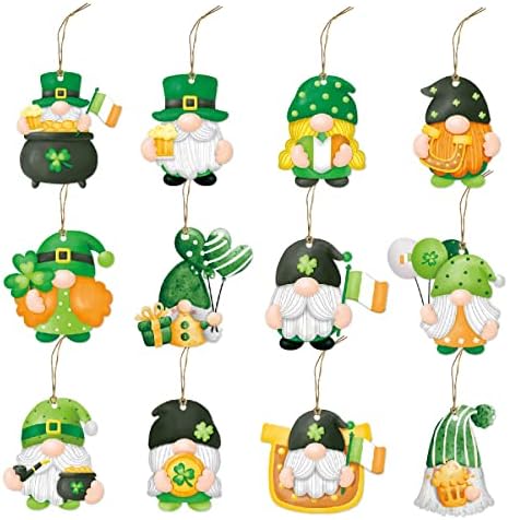 St Patricks dan ukrasi ukrasi za drvo-Shamrock Gnome irski Lucky viseći ukras Home Decor potrepštine