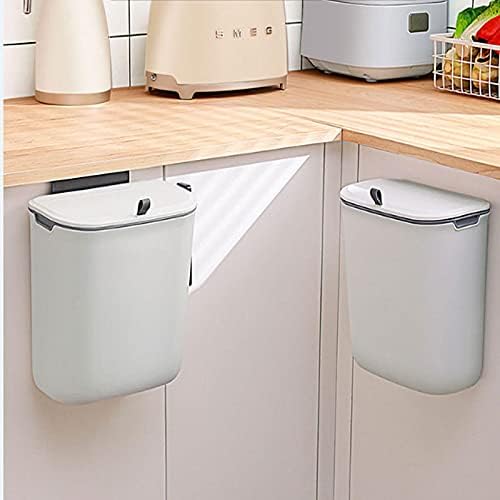 NC vrata kuhinjskog ormarića za kupatilo obješena su kantom za smeće koja se može zalijepiti 9L
