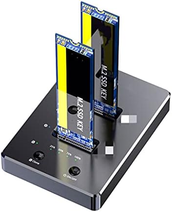 Tbiiexfl Tip C na USB 3.0 M. 2 SATA NGFF SSD hard disk priključna stanica Dual Bay eksterni Offline Clone