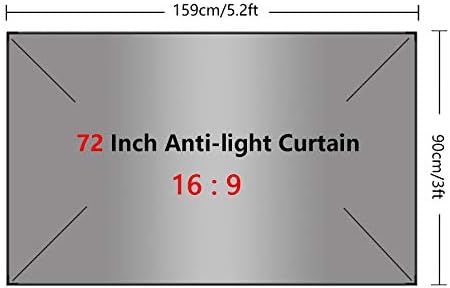 CXDTBH 60/130 inčni prijenosni 16: 9 Zaslon za projektor ANTI-Svjetlosne zavjese Početna 3D Digitalni projekcijski