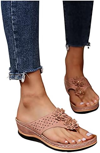 HAMOVESSI Ljetne ortopedske sandale za žene, prsten protiv klizanja protiv klizanja Flip flops prozračne rimske