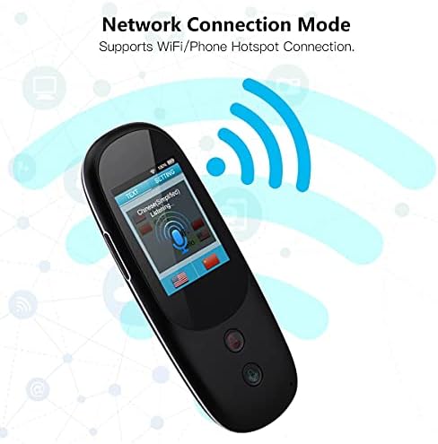 DLOETT Smart Language uređaj za prevođenje glasa sa 3.1 inčnim ekranom osetljivim na dodir 51 jezik podržava prevod fotografija SIM kartica WiFi Hotspot