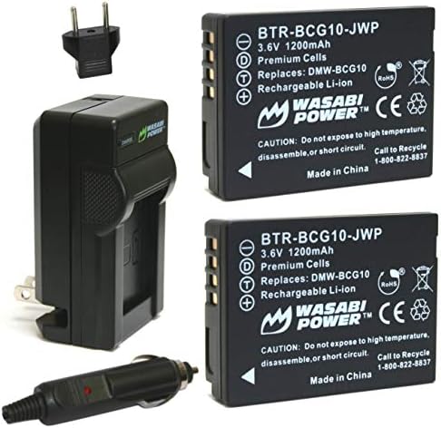 Wasabi Enecy baterija i punjač za Panasonic DMW-BCG10, DMW-BCG10E, DMW-BCG10PP i Panasonic Lumix