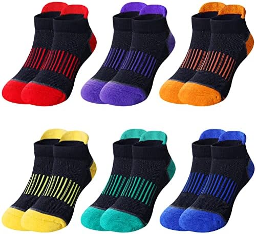 Dječaci za oči Atletski poluglavi čarape za gležnjeve Dječje pamučne sportske čarape 6 pari