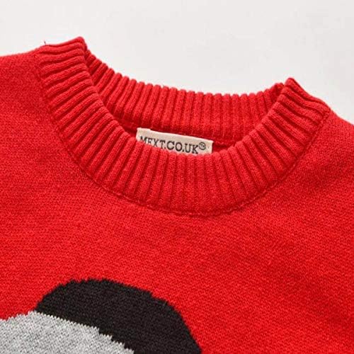 Toddler Baby Girl Božićni džemper dugih rukava topla jakna Pulover Dukserski kaput Crvena Xmas odjeća