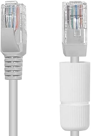 Hiseeu 64FT CAT5E POE Ethernet kabel sa RJ45 vodootporni priključak, različiti mrežni spojevi kablova na obje