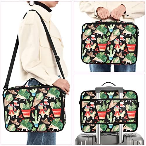 INNEWGOGO HEDDEHOG LLAMA Kaktus Božićska kozmetička torba za žene Travel Toaletna torba sa ručkama na