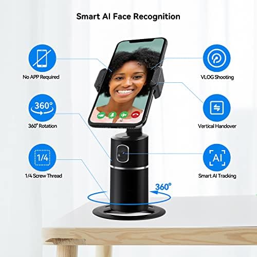 Stativ za automatsko praćenje lica, držač telefona za praćenje rotacije od 360° nosač kamere