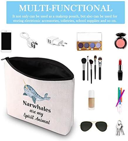 Gjtim Narwhale kozmetička torba Whale Lover poklon Narwhales su moja torba za šminkanje za duhovne