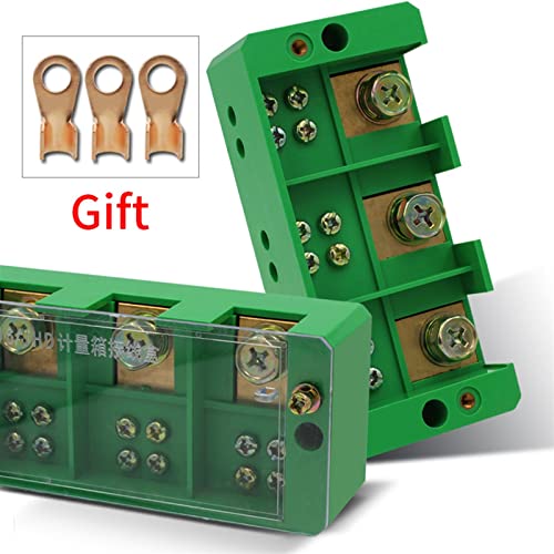 Priključna Razvodna kutija 3-u 6-Out trofazni zeleni terminalni blok spoj reda mjerna kutija dio