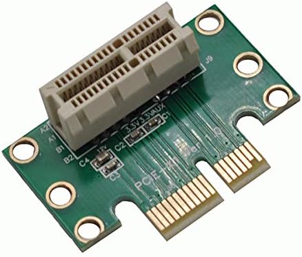 WLGQ PCI-E1X muški do ženske riser kartice PCI-E 1x 90 stupnjeva adapter, pogodan za server, radnu površinu,
