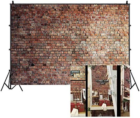 LFEEY Vintage zidna pozadina od crvene cigle za fotografiju 5x3ft rustikalni stari zid od opeke fotografija