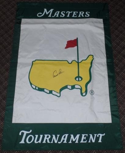 Arnold Palmer potpisao Auto'd Masters House Flag PSA / DNK COA Y01776 1958 60 Champ - AUTOGREME GOLF