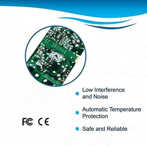 HQRP AC električni adapter kompatibilan s Intelom NUC kompletom D34010WYK / D54250WYK, kabel