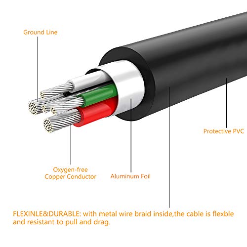 Mini USB kabl 15ft, tan QY Mini USB kabel USB 2.0 Tip A do mini B kabel muški kabel za GoPro Hero 3+,