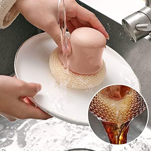 Kuhinjski pranje posuđa SPONGE Cleaning Ball sa ručkom Multifunkcionalna pilinga Kugla za spužvu