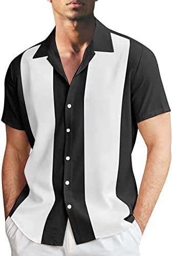 2023 nova muška modna i slobodno vrijeme koja odgovara rever gumb na majici s pola rukave majica