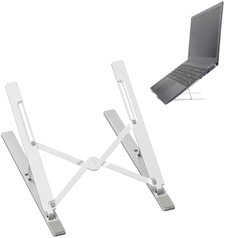 WaiCid Podesivi postolje za laptop, prijenosni laptop riser, aluminijumski stalak za stol,