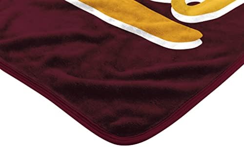 Northwest NFL Washington komandanti potpis Royal pliš baciti pokrivač, tim boje, 50 x 60& 34;