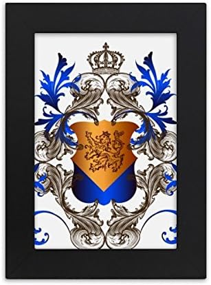Diathinker srednjovjekovni vitezovi Europe Crown Emblem Shield Desktop Foto okvir Slika Prikaz umjetničkog