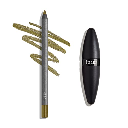 Julep When Pencil Met Gel Sharpenable Multi-Use Longwear olovka za oči - Golden Olive Shimmer-Transfer-Proof-Liner visokih performansi i kozmetički oštrač šminke