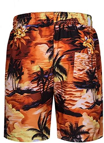 TUNEVUSE MENS Havajska majica kratkih rukava odijela cvjetna printa odijela tropske 2pc set gumb dolje majice