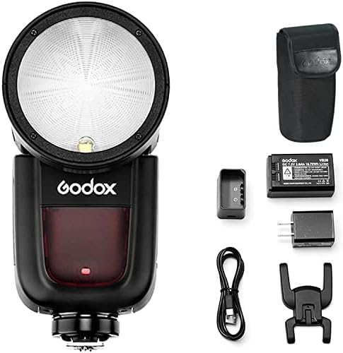 Godox V1-c Blic kamere sa okruglom glavom sa sklopivom kupolom za difuziju Godox AK-R22