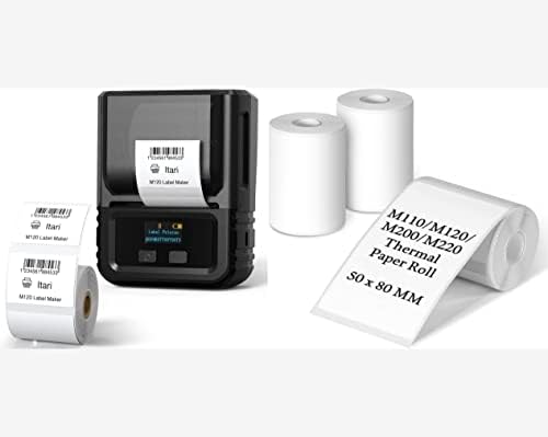 Itari Proizvođači etiketa M120 bežični štampač etiketa, prenosivi štampač etiketa za adresu, QR kod,