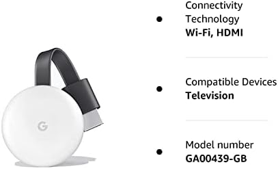 Google Chromecast - Streaming uređaj sa HDMI kablom - Stream prikazuje, muziku, fotografije