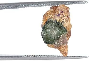 Gemhub certificirani labavi iscjeljujući kristalno zeleni turmalinski grubi 5,50 ct. Labavi
