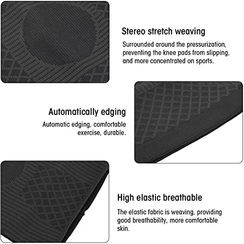Shanrya Sports Kneepad, znojni najlonski jastučić za koljena udoban za kožu stereoskopsko elastično tkanje