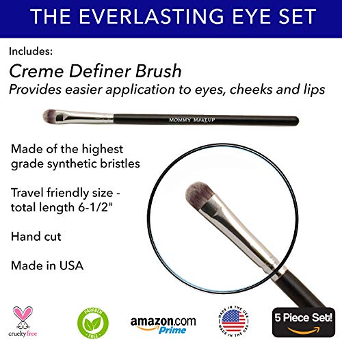 Vodootporni Set Šminke Everlasting Eye Od 5 Komada. Gel olovka za oči, kremasto sjenilo, 2 četke i mrežasta