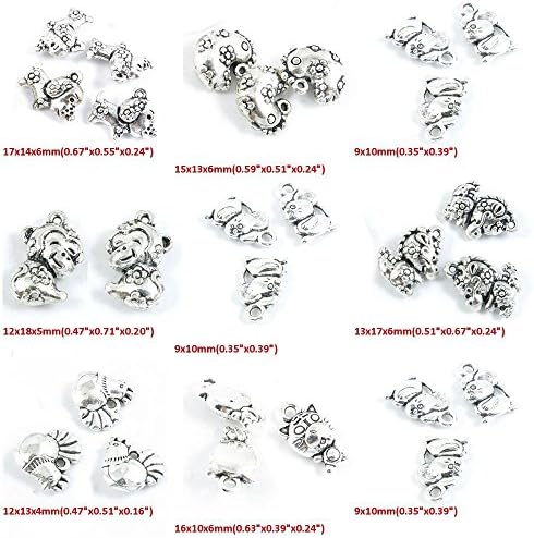 27 komada starinjski srebrni ton nakit čine čari miše štakor kineski zodijak tigar pileći zmaj majmun svinja