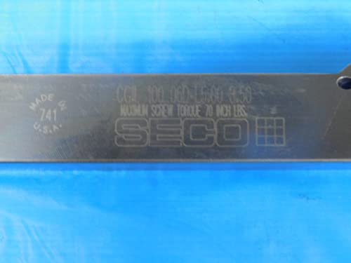 SECO CGIL 100 06D-L5.00 3.50 Traching TOOL BOOL HOLDER 1 SQUARE SHANK 6 1/4 OAL - JP0678AE2