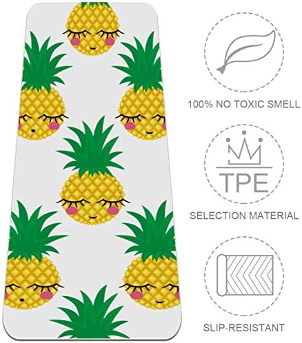 Siebzeh slatki ananas voće uzorak Premium debeli Yoga Mat Eco Friendly gumene zdravlje & amp; fitnes non Slip