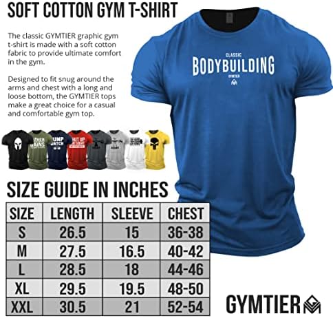 GYMTIER Classic bodybuilding teretana T-Shirt Muška Bodybuilding trening gornja odjeća