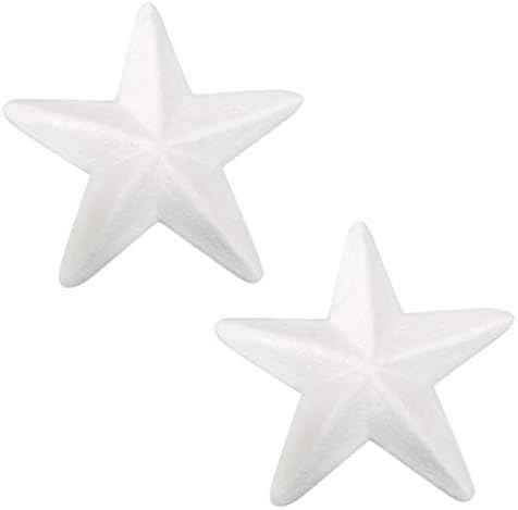 ValicLud 10pcs bijeli zanatske pjene zvijezde polistirene pjene zvijezde polistiren oblici za DIY Cvjetni