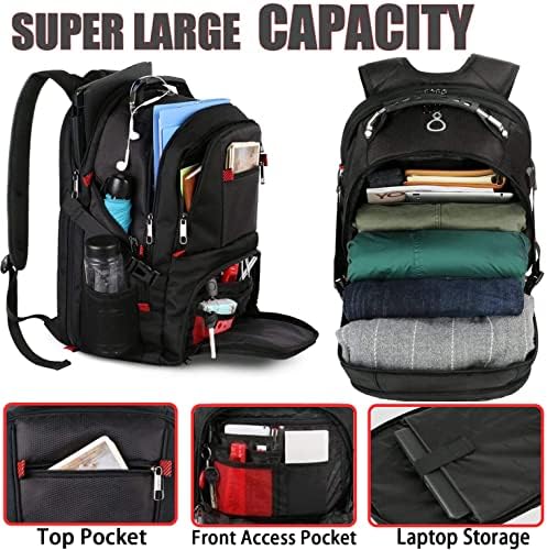 Jorepek Travel ruksak, nogometne torbe za djevojku, ekstra velikih 50l ruksaka za prijenosnih računala za