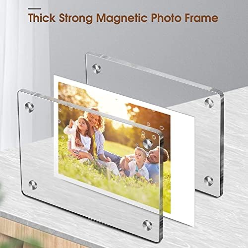 Fintie [4 Pakovanje] akrilni magnetni okvir za fotografije za 3-inčni Film - dvostrani okvir za frižider