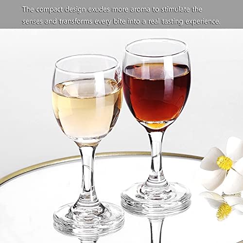Valeways shot Glasses, 5oz Mini čaša za vino Set 6, slatka čašama / odlično za bijelo i crno