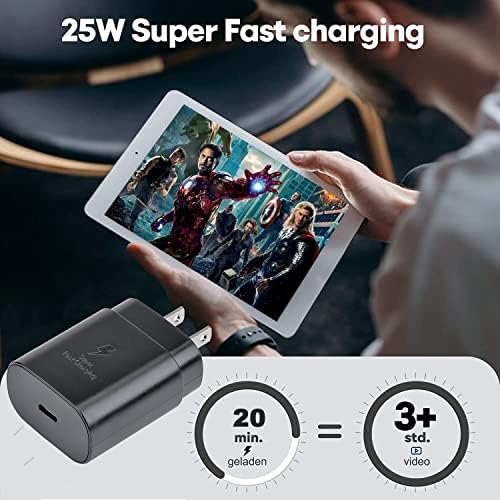 25W punjač za brzo punjenje USB C punjač kompatibilan sa Samsung Galaxy S23/S22/ S22 Plus/ S21/ S21 Ultra/S20