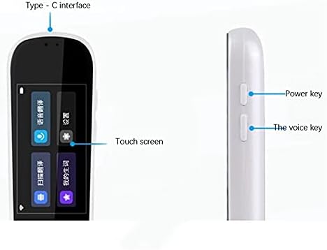 LXXSH Pametni jezik prevodilac glasa 1.9 inčni ekran Offline+WiFi olovka za prevođenje skeniranje