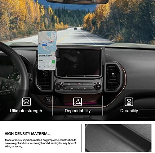 Glavni držač telefona Kiwi kompatibilan sa 2021-2023 Ford Bronco Sport Easy Clamp Dash Mobitel Mount, Bronco