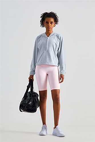 altiland lagana trening jakna za žene, skraćena atletska dukserica za trčanje u teretani, UV zaštita pulover