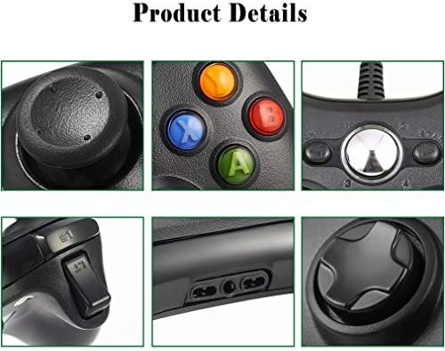 Ožičeni kontroler za Xbox 360, Tgjor Wired USB kontroler Gamepad džojstik sa gumbima ramena za Microsoft